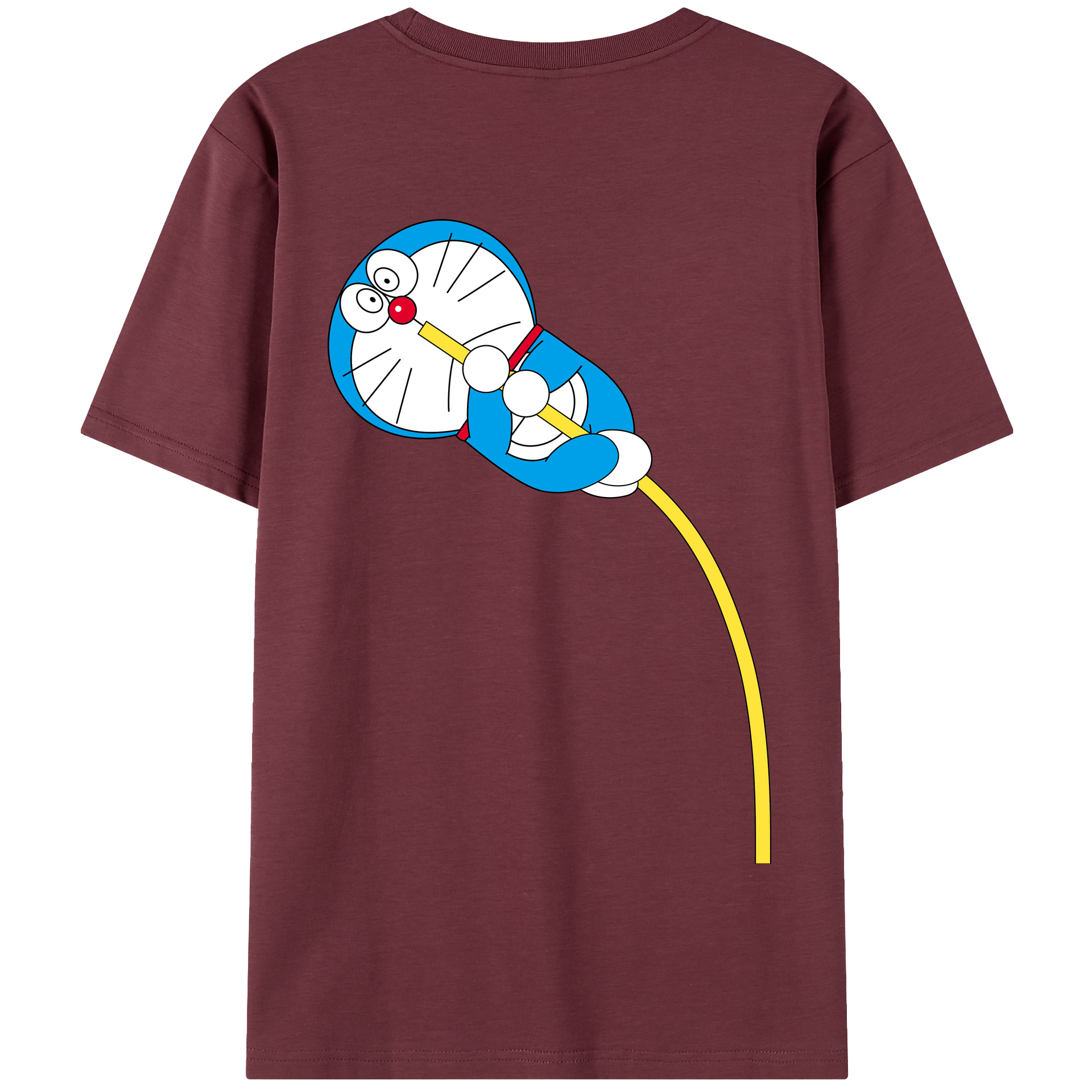 （画像用） ドラえもん Doraemon 綿100％半袖Tシャツ（背面プリント）